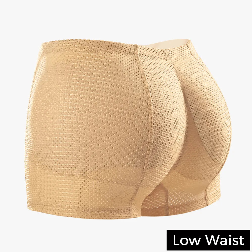 TEEK - Hip Tush Enhancer Padded Panties UNDERWEAR theteekdotcom Low Waist-Skin L 