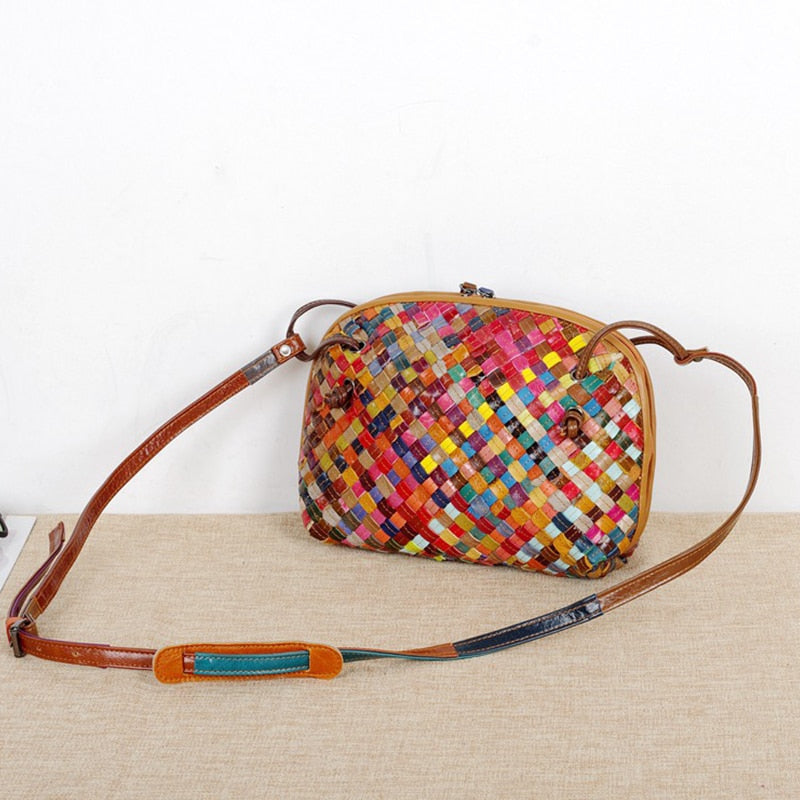 TEEK - Western Weave Handbag BAG theteekdotcom Multi 2 27cm(L)X7cm(W)X20cm 
