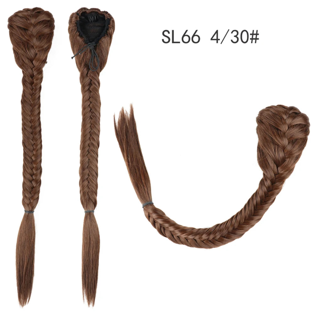 TEEK - 20 Inch Long Braided Synthetic PonytailHair Extension