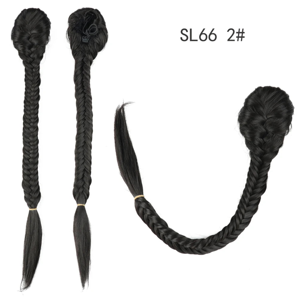 TEEK - 20 Inch Long Braided Synthetic PonytailHair Extension