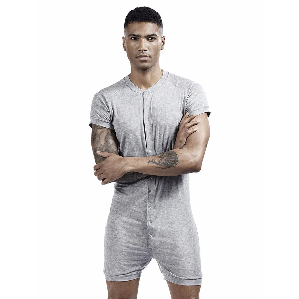 TEEK - Mens Slimming Underwear Bodysuit UNDERWEAR theteekdotcom Gray M 