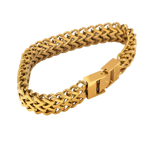 TEEK - Stainless Steel Cuban Link Chain Bracelet JEWELRY theteekdotcom   