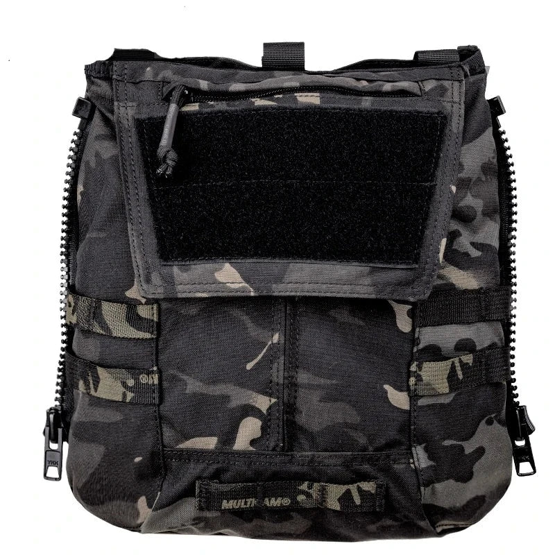 TEEK - Tactical Panel Zip Pouch BAG theteekdotcom Multi-Camo Black  