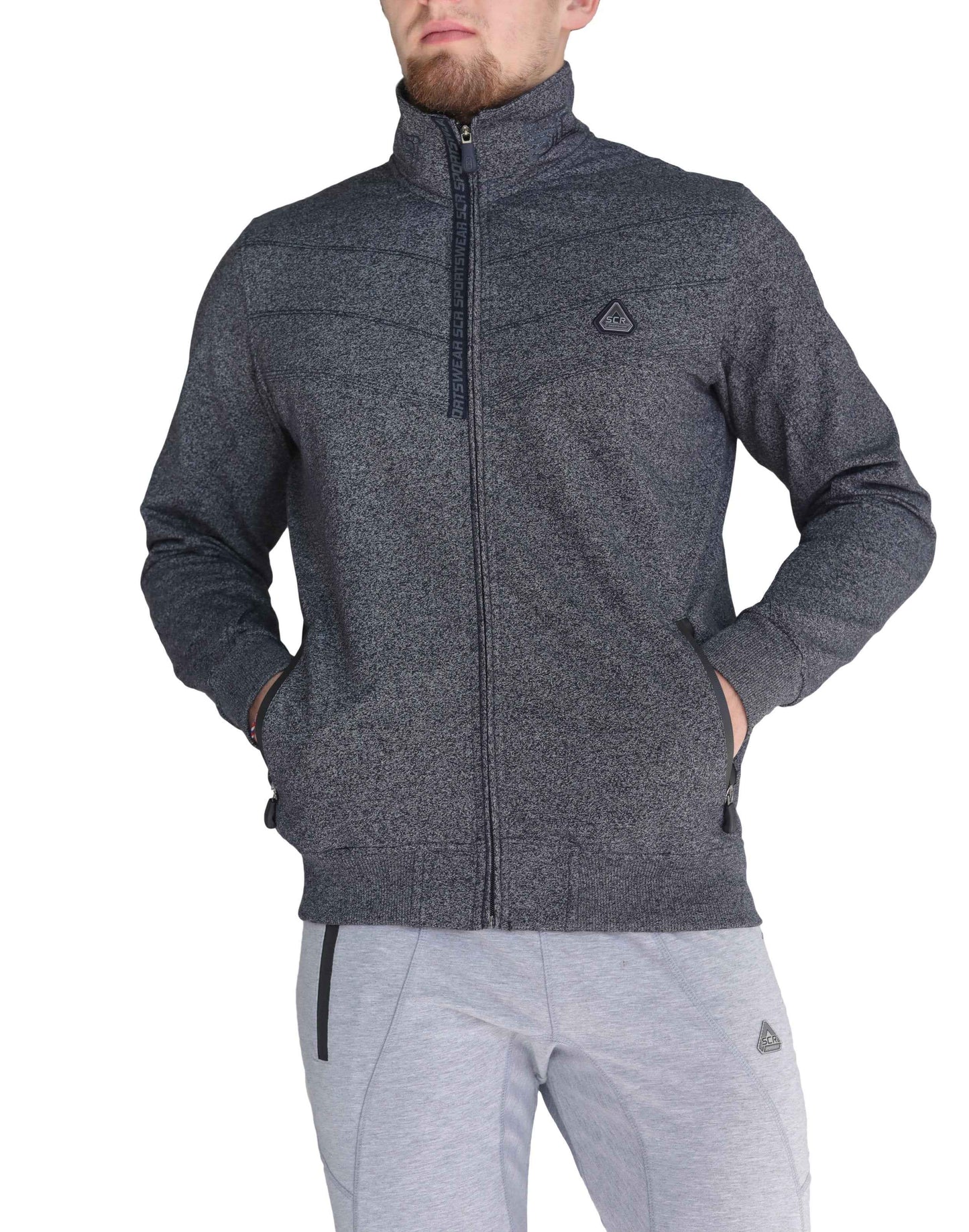 TEEK - All-Day Comfort Full Zip Sweatshirt JACKET SCR Sportswear X-Small Short Heather Grey