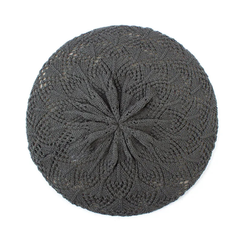 TEEK - Knit Beret Beanie Hat HAT theteekdotcom dark grey  