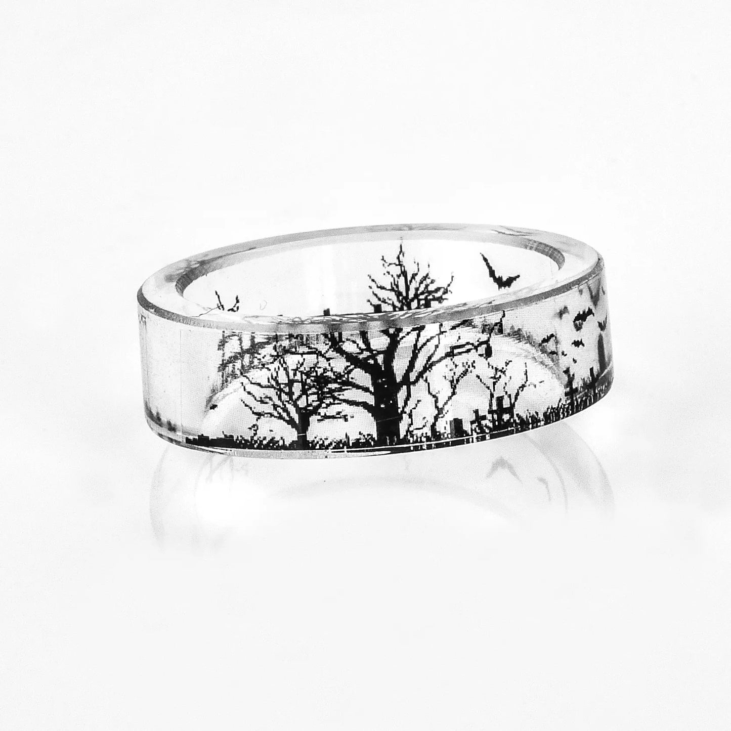 TEEK - BW Handmade Resin Transparent Scenery Ring JEWELRY theteekdotcom   