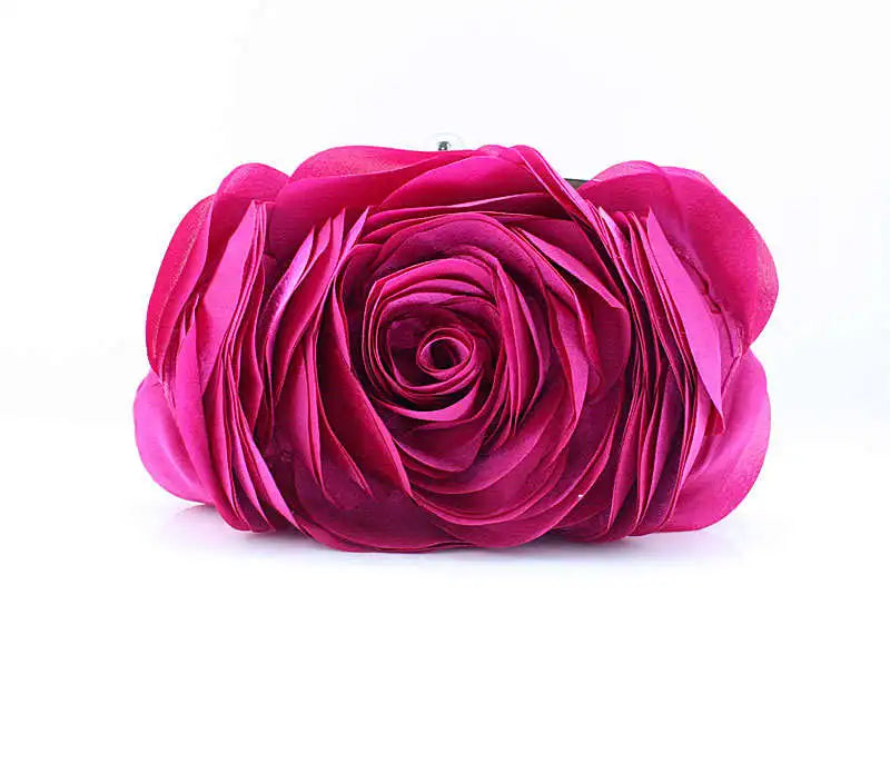 TEEK - Floral Rose Clutch BAG theteekdotcom rose pink  