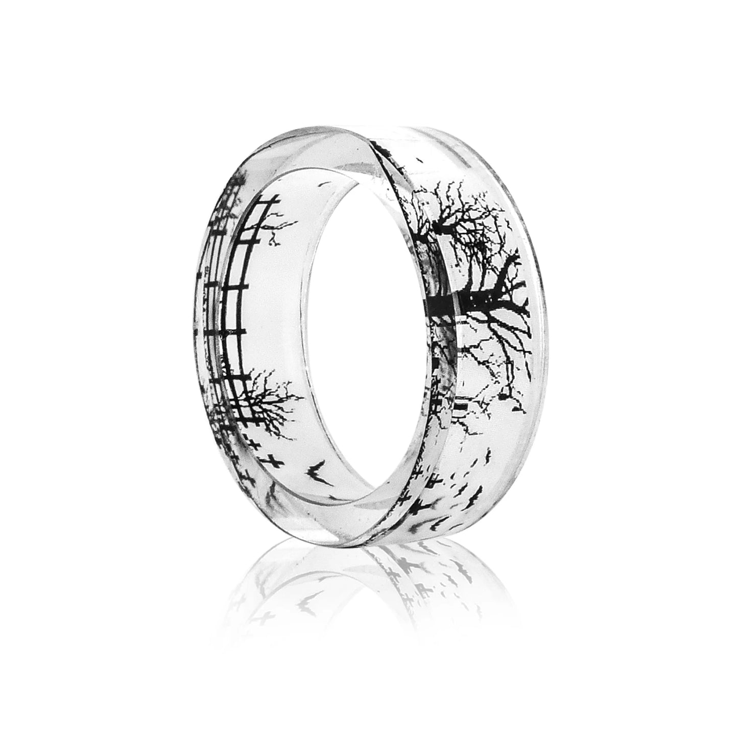 TEEK - BW Handmade Resin Transparent Scenery Ring JEWELRY theteekdotcom   