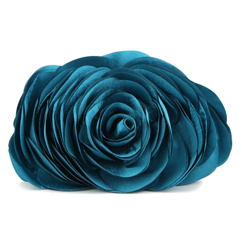 TEEK - Floral Rose Clutch BAG theteekdotcom lake blue  