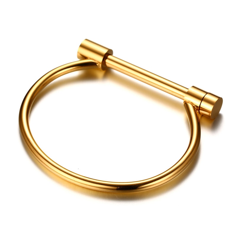 TEEK - Screw Pin Bracelet JEWELRY theteekdotcom Gold Color  