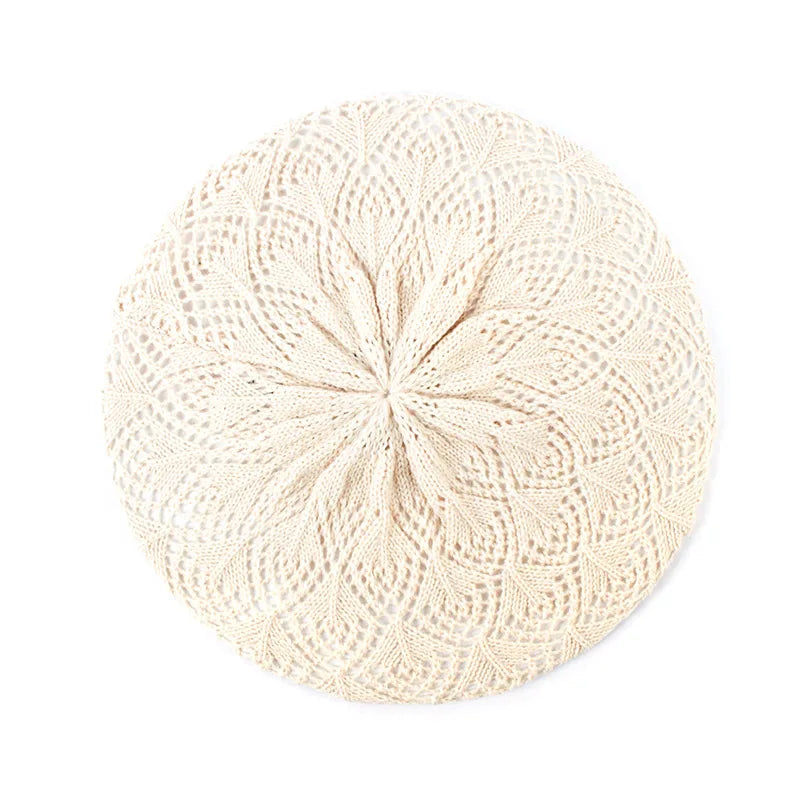 TEEK - Knit Beret Beanie Hat HAT theteekdotcom beige  