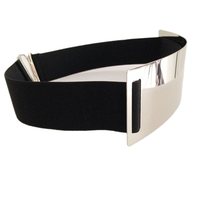 TEEK - Elastic Plated Belts BELT theteekdotcom 004 silver M 63cm to 80cm/24.8-31.5in 