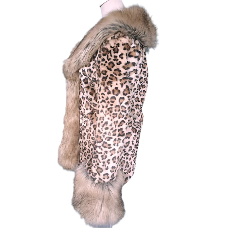 TEEK - Leopard Mink Raccoon Faux Fur Coats COAT theteekdotcom   