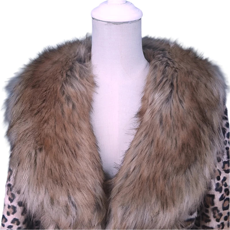 TEEK - Leopard Mink Raccoon Faux Fur Coats COAT theteekdotcom   