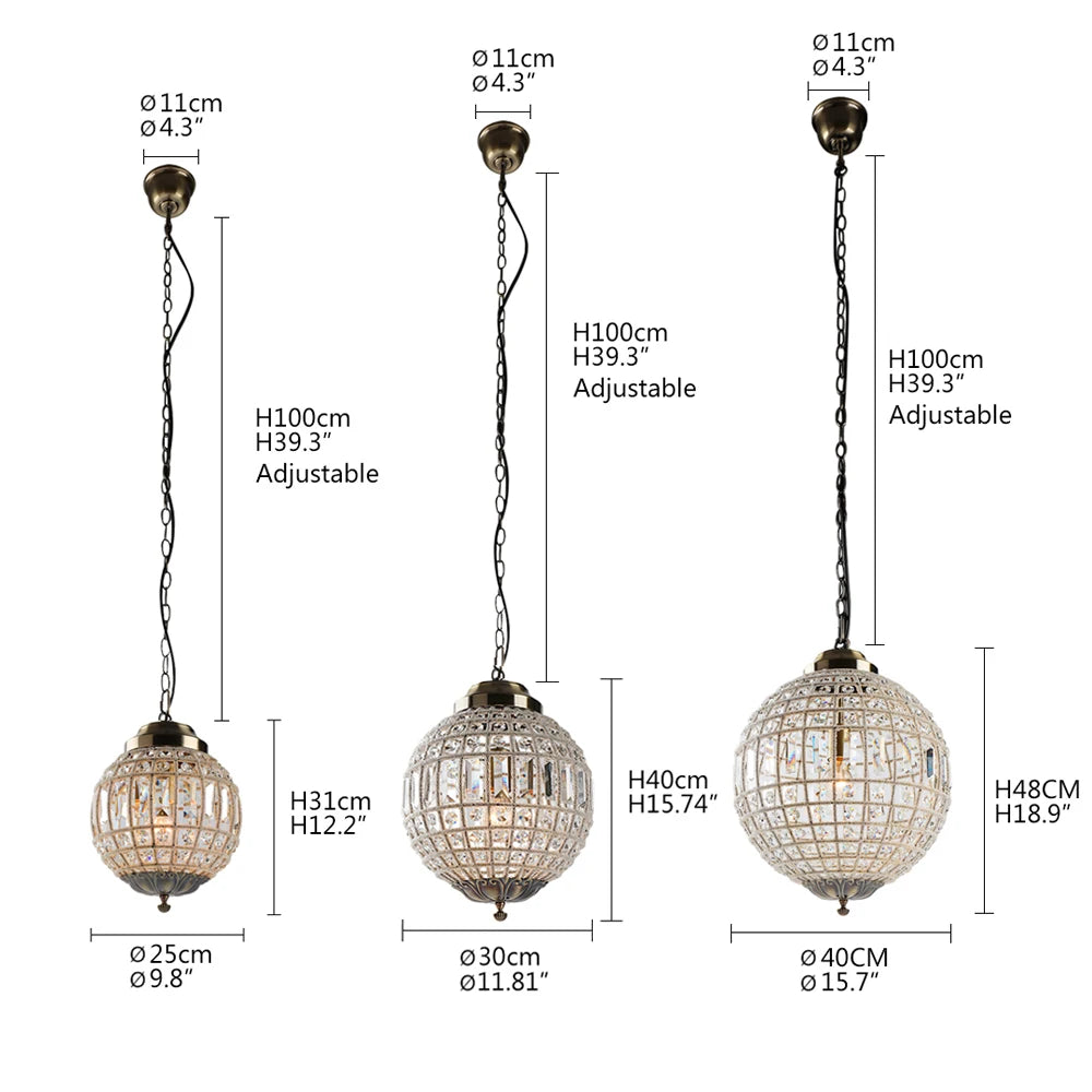 TEEK - Retro Vintage Royal Empire Ball Big Led Crystal Chandelier HOME DECOR theteekdotcom