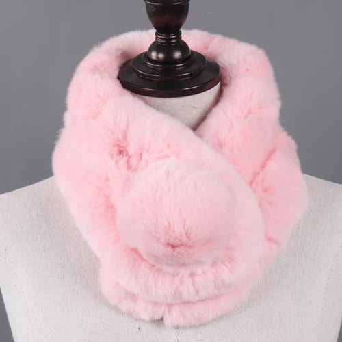 TEEK - Natural Rex Rabbit Ring Scarf