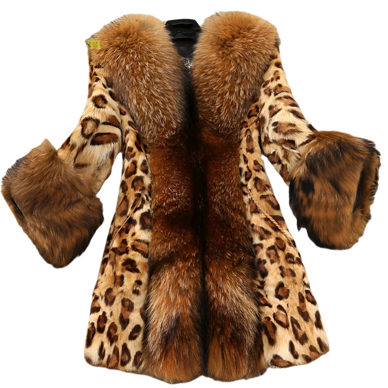 TEEK - Leopard Mink Raccoon Faux Fur Coats COAT theteekdotcom   