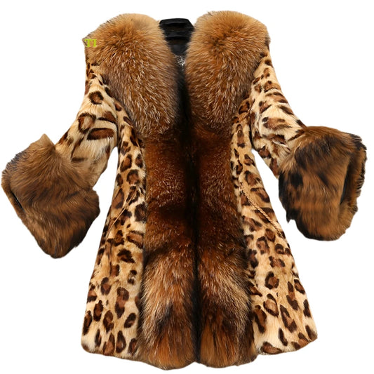 TEEK - Leopard Mink Raccoon Faux Fur Coats COAT theteekdotcom   