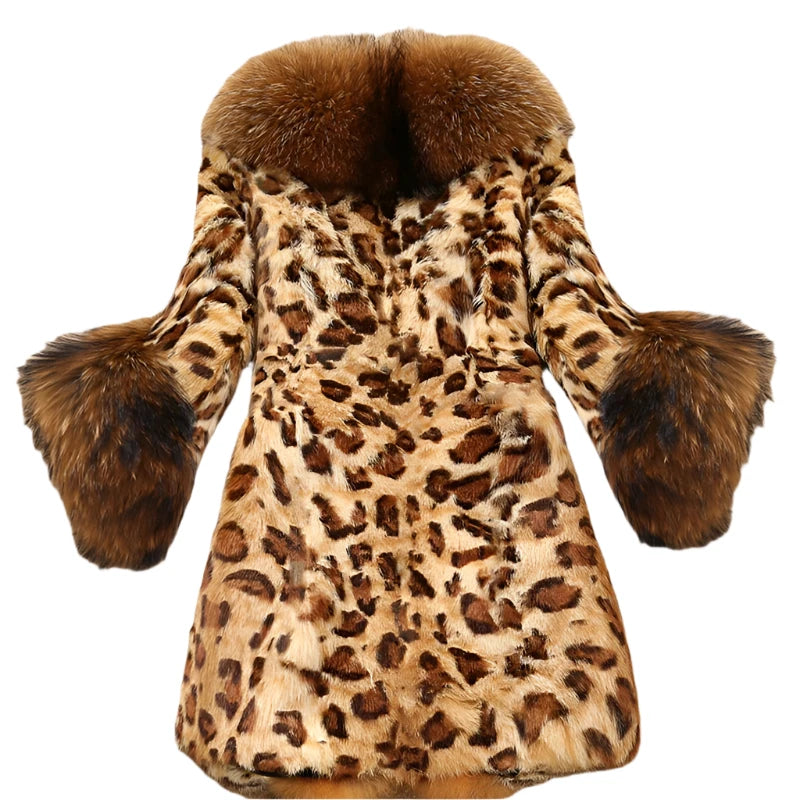 TEEK - Leopard Mink Raccoon Faux Fur Coats COAT theteekdotcom   