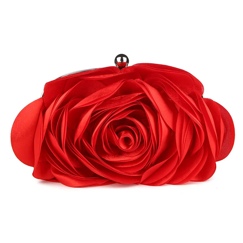 TEEK - Floral Rose Clutch BAG theteekdotcom red  