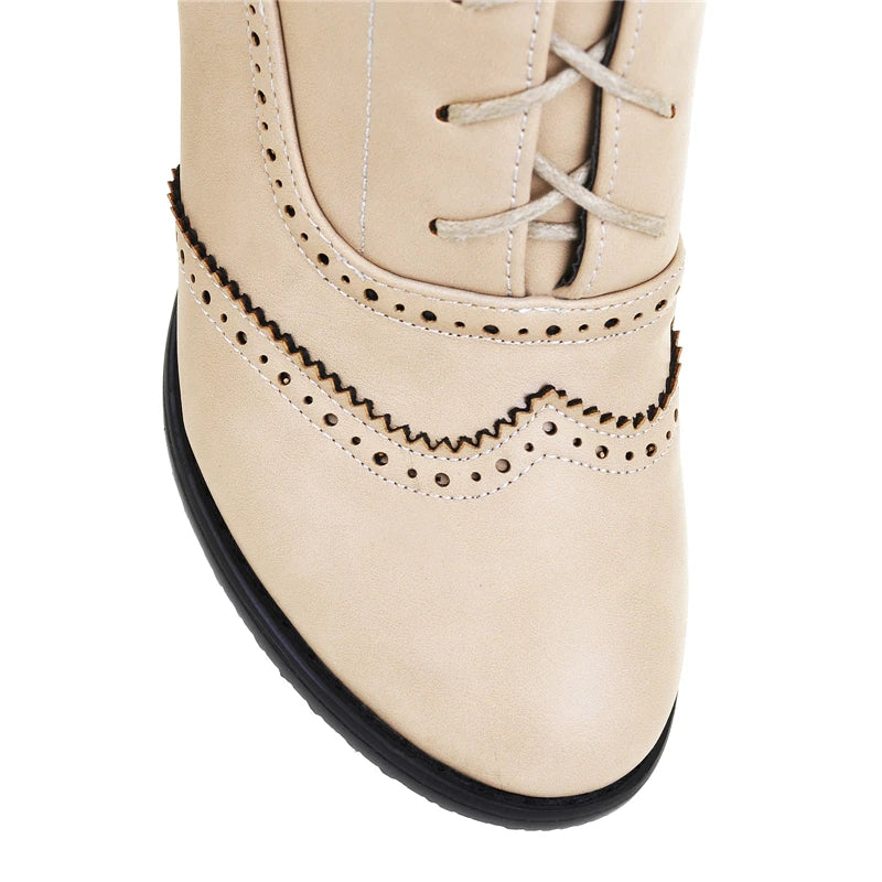 TEEK - British Style Brogue Ankle Boots SHOES theteekdotcom   