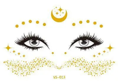 TEEK - Gold Face Waterproof Freckles Temporary Tattoos MAKEUP theteekdotcom TY823