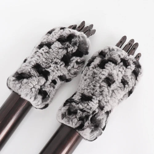 TEEK - Womens Natural Fluff Gloves Fingerless Gloves GLOVES theteekdotcom color 10 20cm 