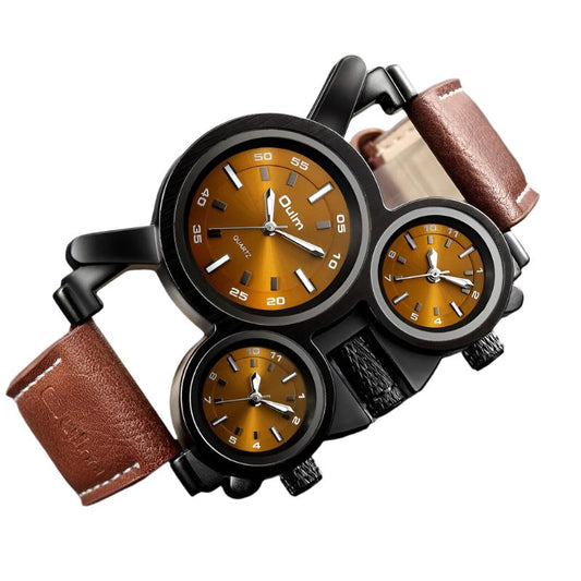 TEEK - Oulm 3 Dial Mens Watch WATCH theteekdotcom   