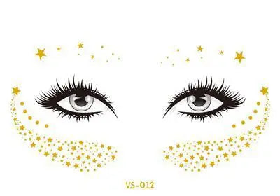TEEK - Gold Face Waterproof Freckles Temporary Tattoos MAKEUP theteekdotcom TY814