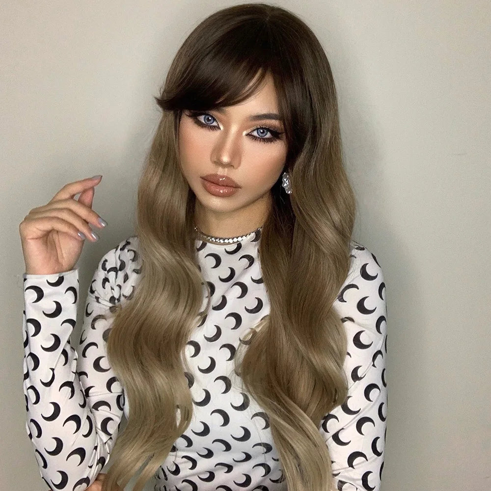 TEEK - Long Wavy Hair With N Without Bang Wig HAIR theteekdotcom 237-4 26in