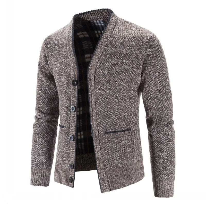 TEEK - Thicker Knitted Cardigan Sweater Coat COAT theteekdotcom coffee US XS | Tag M 