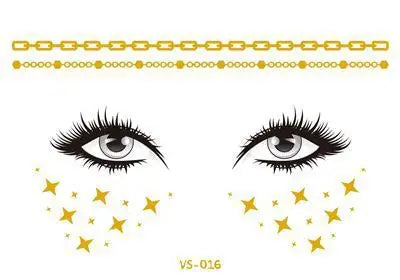 TEEK - Gold Face Waterproof Freckles Temporary Tattoos MAKEUP theteekdotcom TY818
