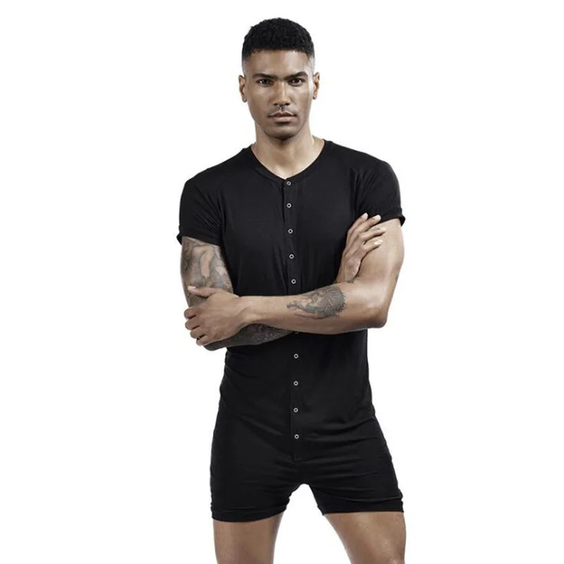 TEEK - Mens Slimming Underwear Bodysuit UNDERWEAR theteekdotcom Black M 