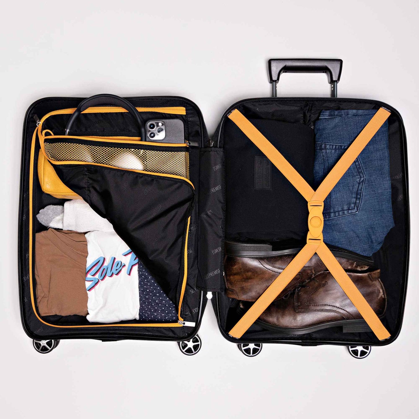 TEEK - 28-inch Black Hardcase Roller Luggage BAG TEEK SP