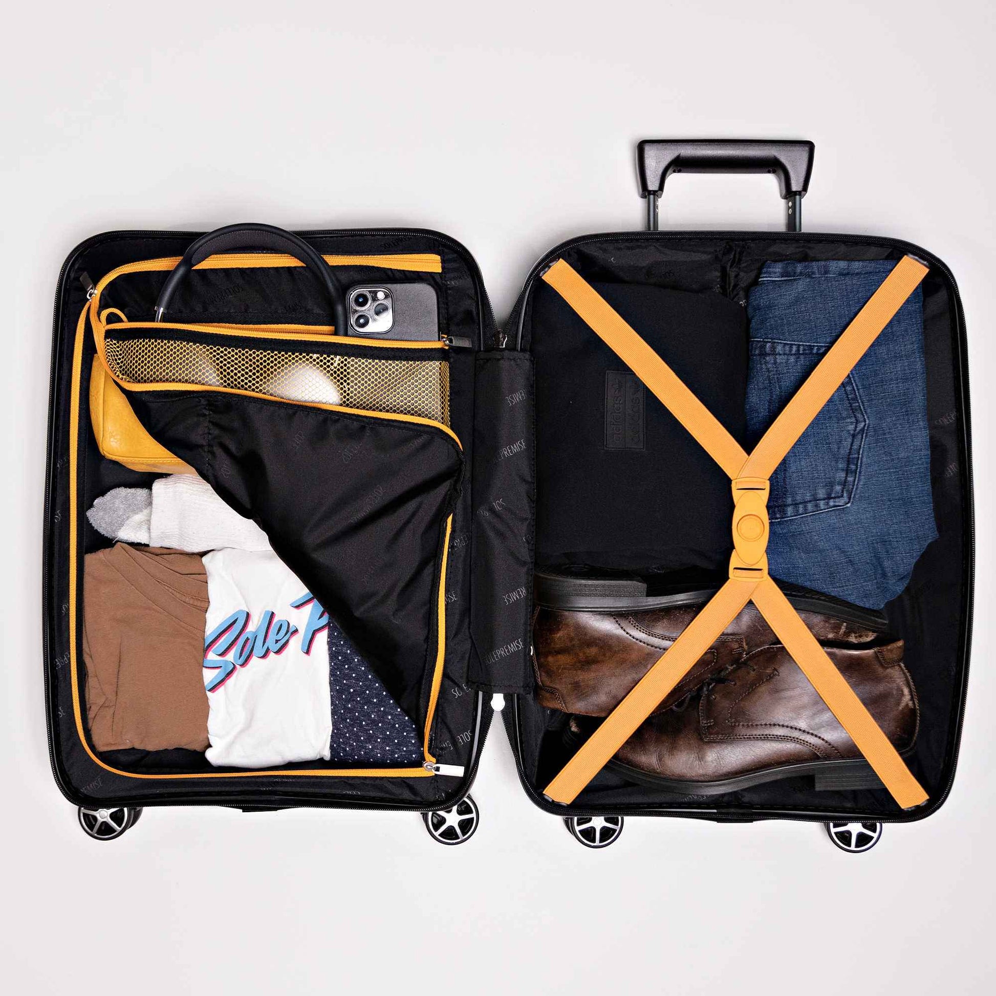 TEEK - 28-inch Black Hardcase Roller Luggage BAG TEEK SP