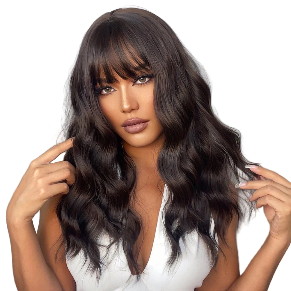 TEEK - Long Wavy Hair With N Without Bang Wig HAIR theteekdotcom