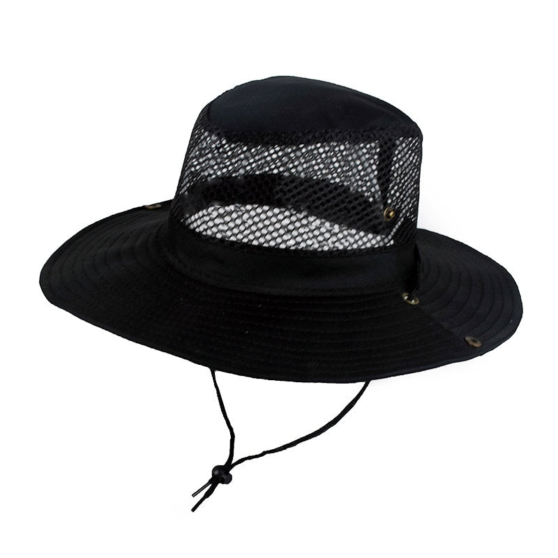 TEEK - Breathable Mesh Top Bucket Hat HAT theteekdotcom Black 56-60cm/22-23.6in 