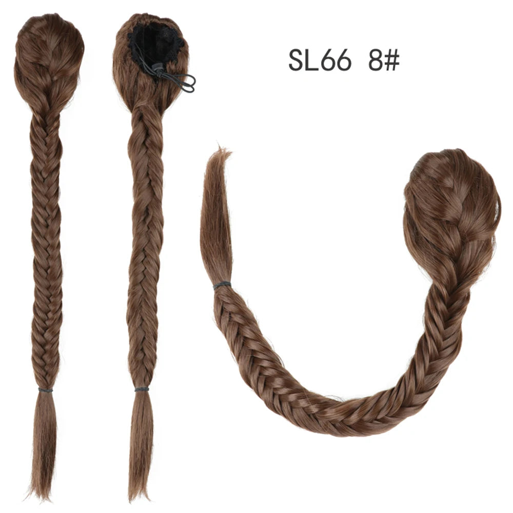 TEEK - 20 Inch Long Braided Synthetic PonytailHair Extension