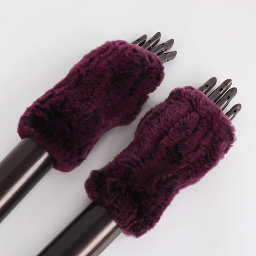 TEEK - Womens Natural Fluff Gloves Fingerless Gloves GLOVES theteekdotcom color 14 20cm 