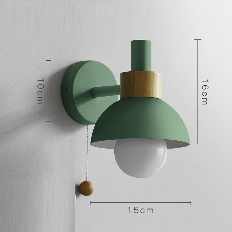 TEEK - Pull Macaroons Wall Lamp HOME DECOR theteekdotcom J-B0030-green  