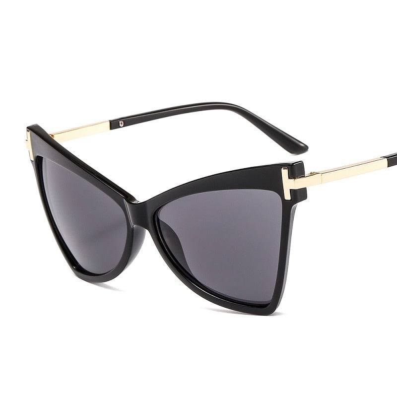 TEEK - Cateye Metal Frame Lux Sunglasses EYEGLASSES theteekdotcom gray  