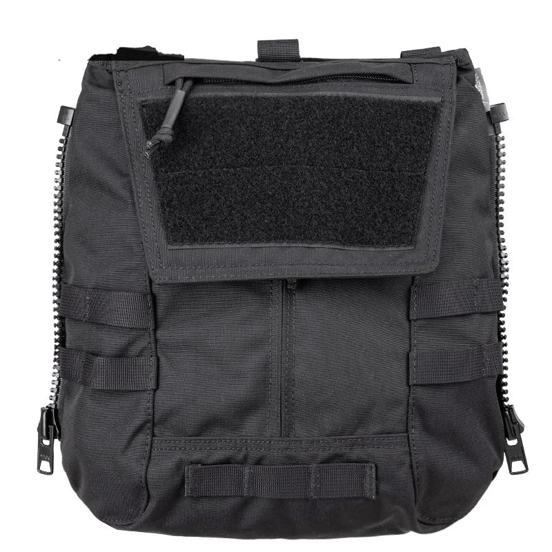 TEEK - Tactical Panel Zip Pouch BAG theteekdotcom Black  