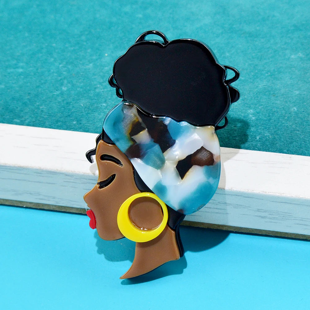 TEEK - Updo Beauty Sista Women Brooch JEWELRY theteekdotcom