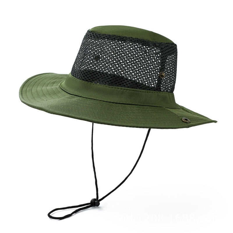 TEEK - Breathable Mesh Top Bucket Hat HAT theteekdotcom Army Green 56-60cm/22-23.6in 