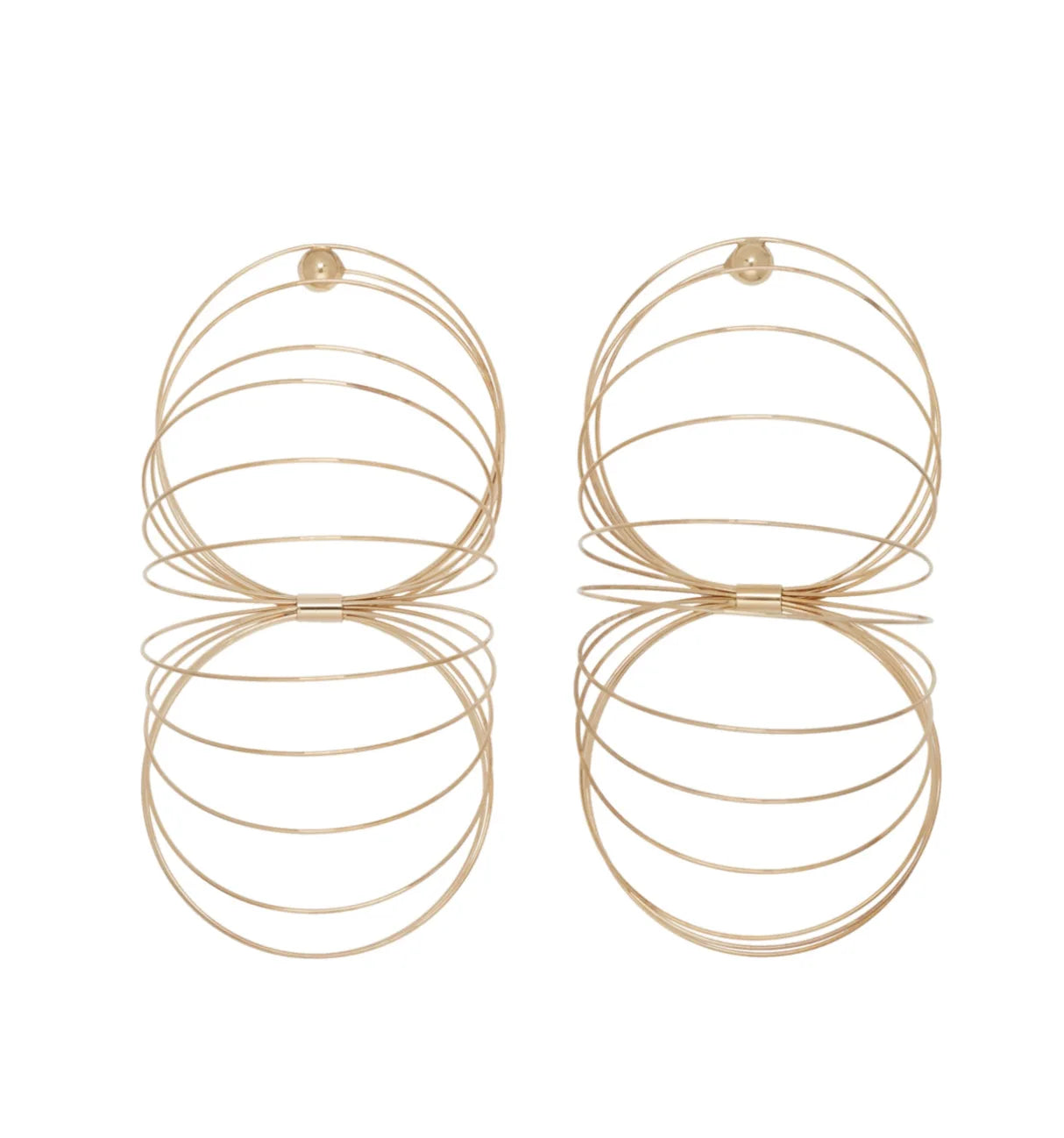 TEEK - Large Round Slink Coil Earrings JEWELRY theteekdotcom A pair of