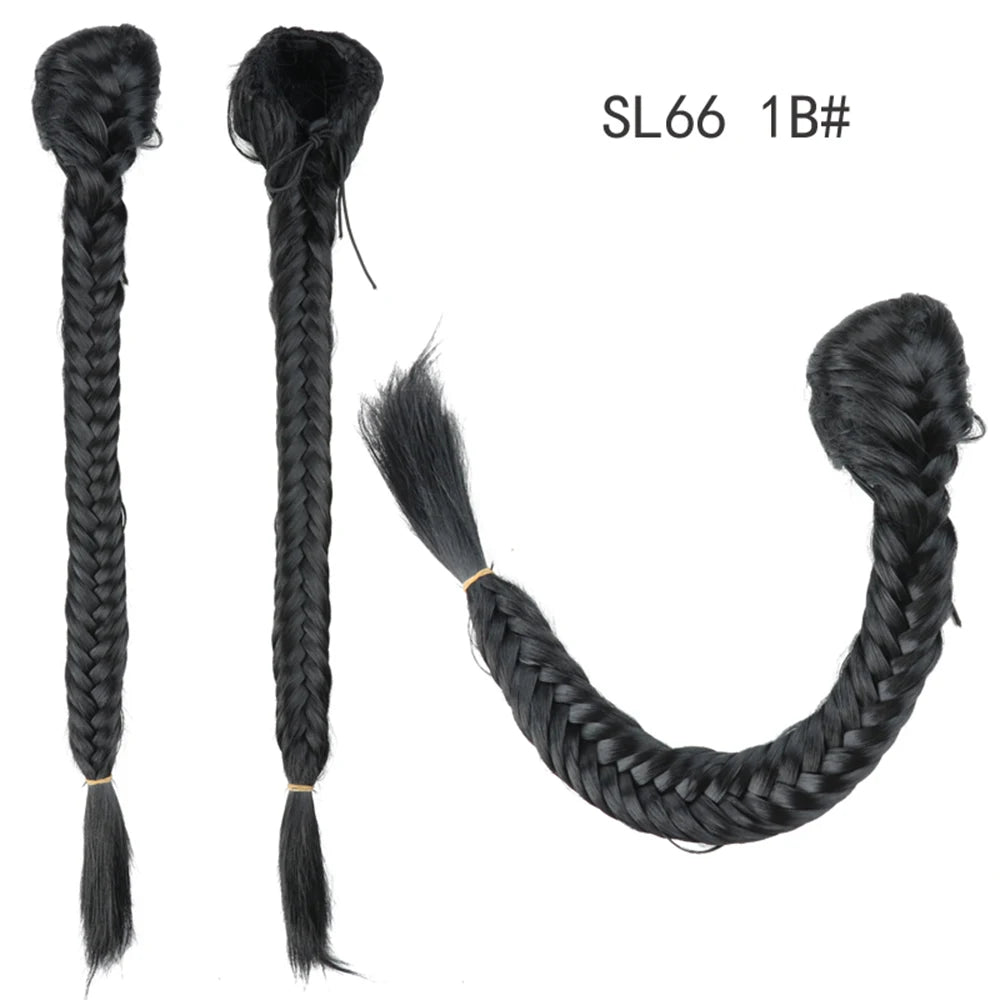 TEEK - 20 Inch Long Braided Synthetic PonytailHair Extension