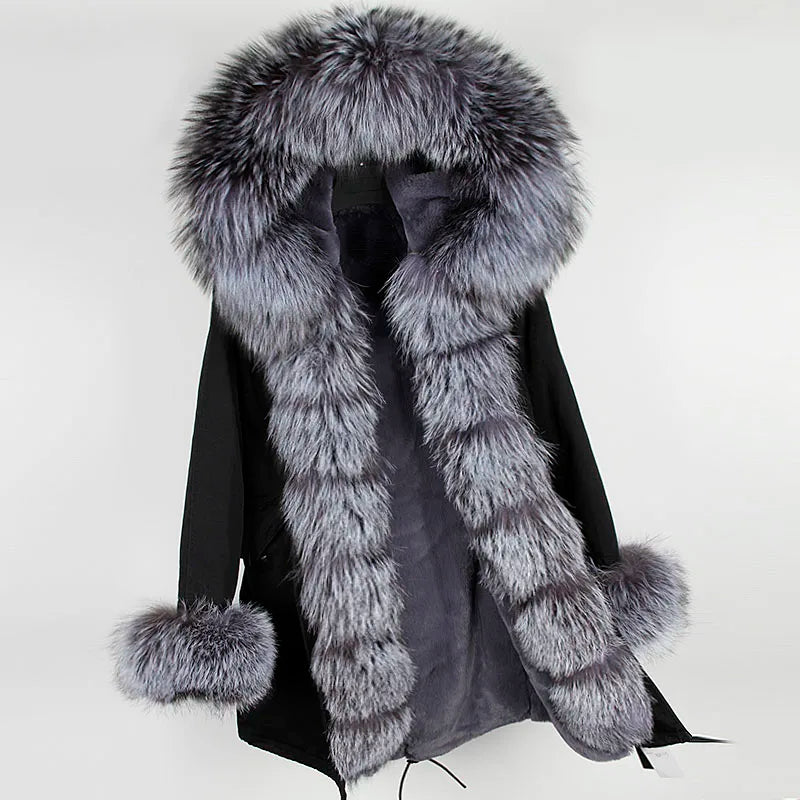 TEEK - Fluff It Coat 2 COAT theteekdotcom black silver fox US XS+ | Asian L 