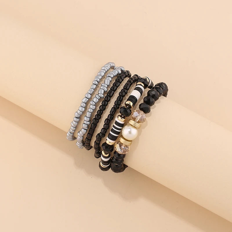 TEEK - Bohemian Multi-Layer Seed Beads Bangles JEWELRY theteekdotcom KR36-7  