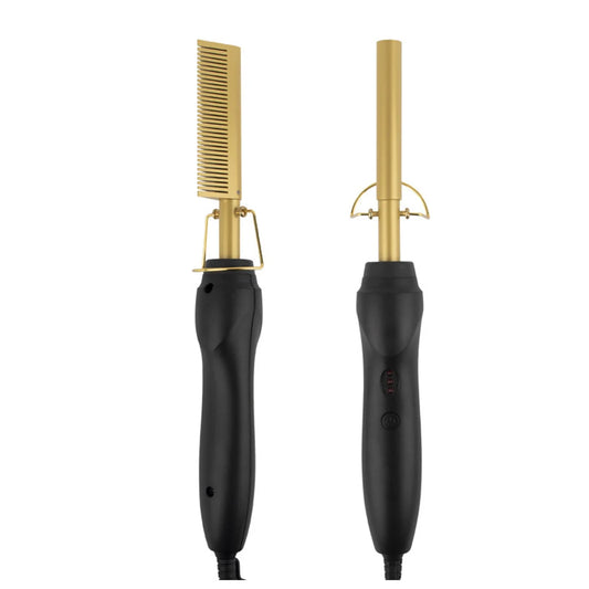 TEEK - 2 in1 Hot Comb Straightener Electric Heating Comb HAIR CARE theteekdotcom   
