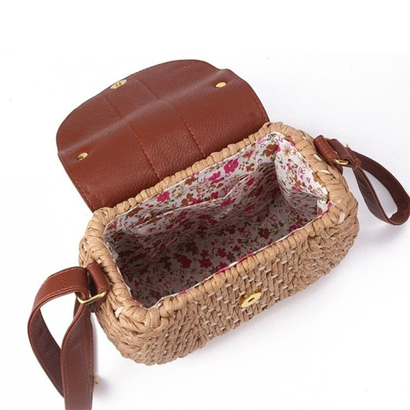 TEEK - Straw Zip Tassel Bohemia Shoulder Bag BAG theteekdotcom   